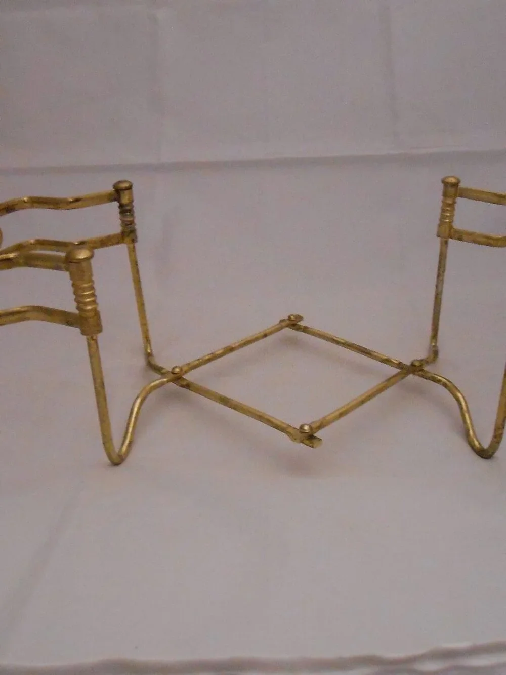 Vintage Brass Casserole Dish Holder, Expandable, Serving/Dining, Kitchen, Gold